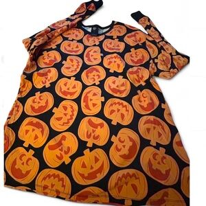 Halloween unsex lounge shirt Size - 2XL Hide and Eek - Pumpkin Print